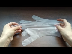 Gants jetables de PVC de doigts transparents confortables pour toucher plus confortable pour employer