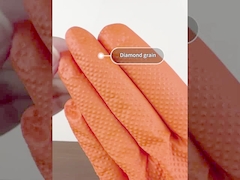 Petite 8 boîte orange de la poignée 100pcs/de Mil Nitrile Disposable Gloves Diamond