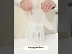 Gants TPE jetables très élastiques pour une protection flexible