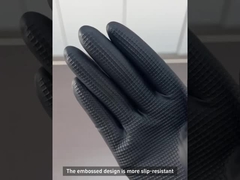 Gants jetables d'examen de latex de traitement des denrées alimentaires des produits alimentaires de gants de latex d'anti glissement