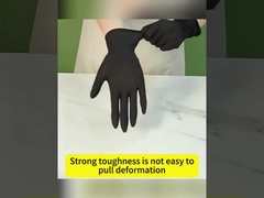 Diamond Texture Disposable Nitrile Gloves noir saupoudrent libre pour l'automobile industrielle