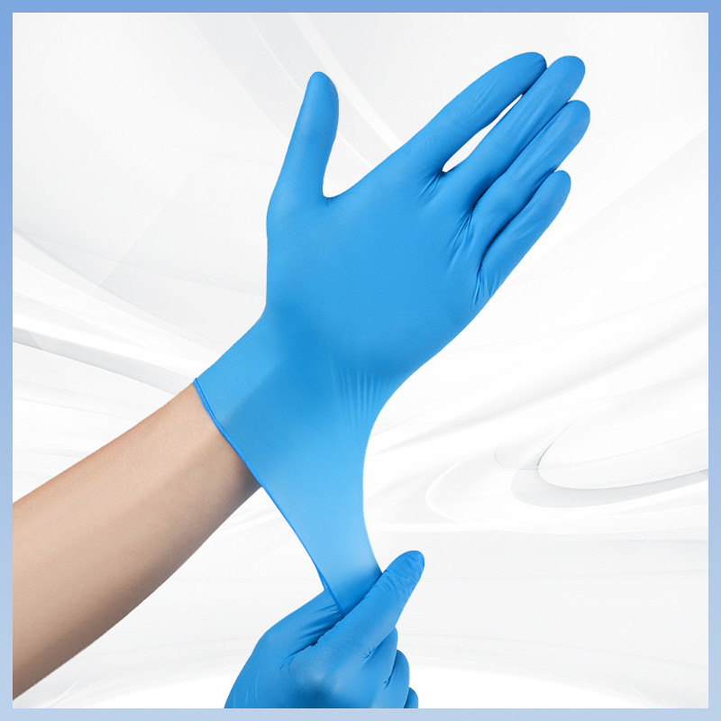 Gants en nitrile en gros personnalisés 9 pouces épaisseur de gant jetable de nitrile pour la protection des mains