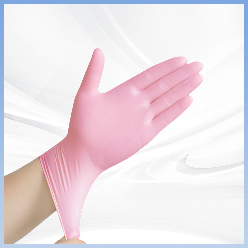 Protection de l'environnement Gants PVC jetables pour le confort et l'automobile Gants PVC roses