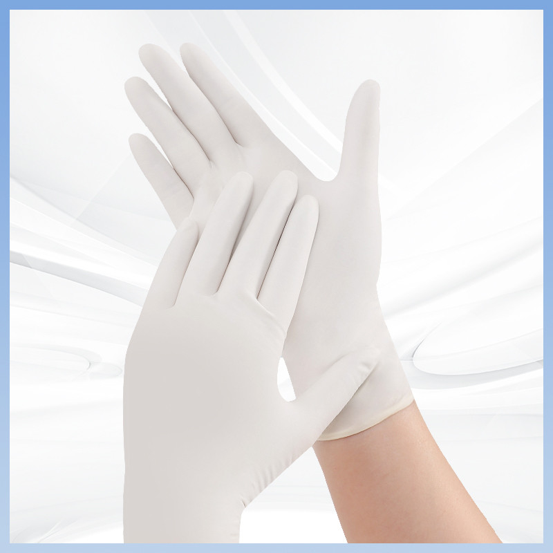 Logo personnalisable Blanc essentiel pour tout lieu de travail Gants en latex jetables pour une protection optimale
